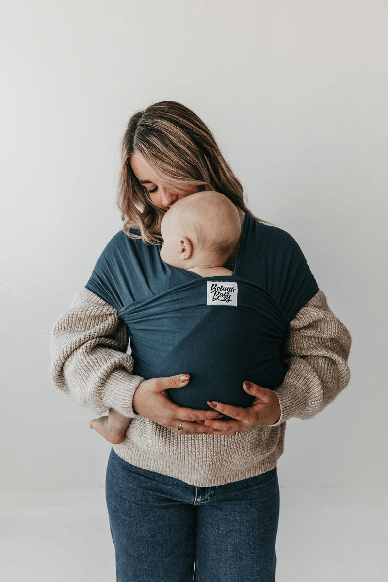 The Saga Beluga Wrap - Ocean Blue - Beluga Baby Carriers