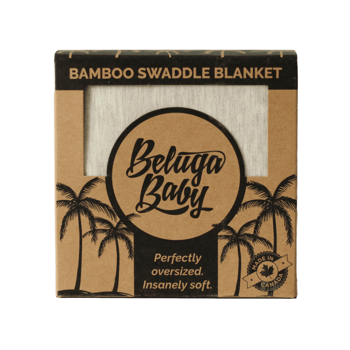 Rachel Light Grey Perfect Bamboo Swaddle - Beluga Baby Carriers