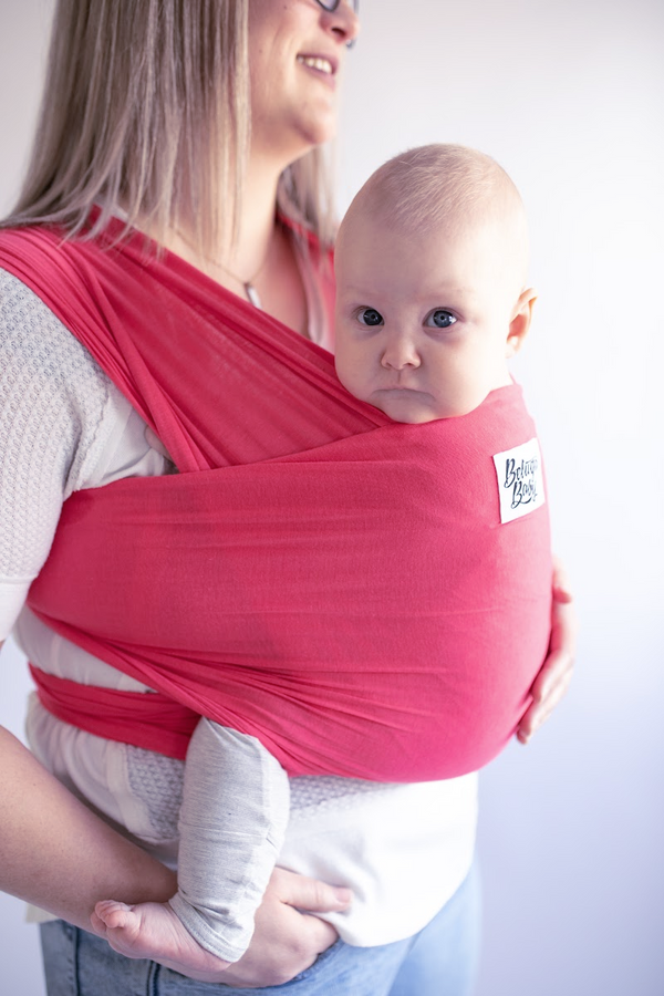 The Bella Beluga Baby Wrap | Light Blue Bamboo Baby Carrier - Beluga ...