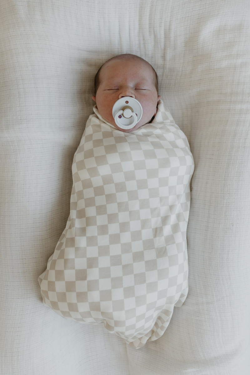 Checkers Perfect Bamboo Swaddle