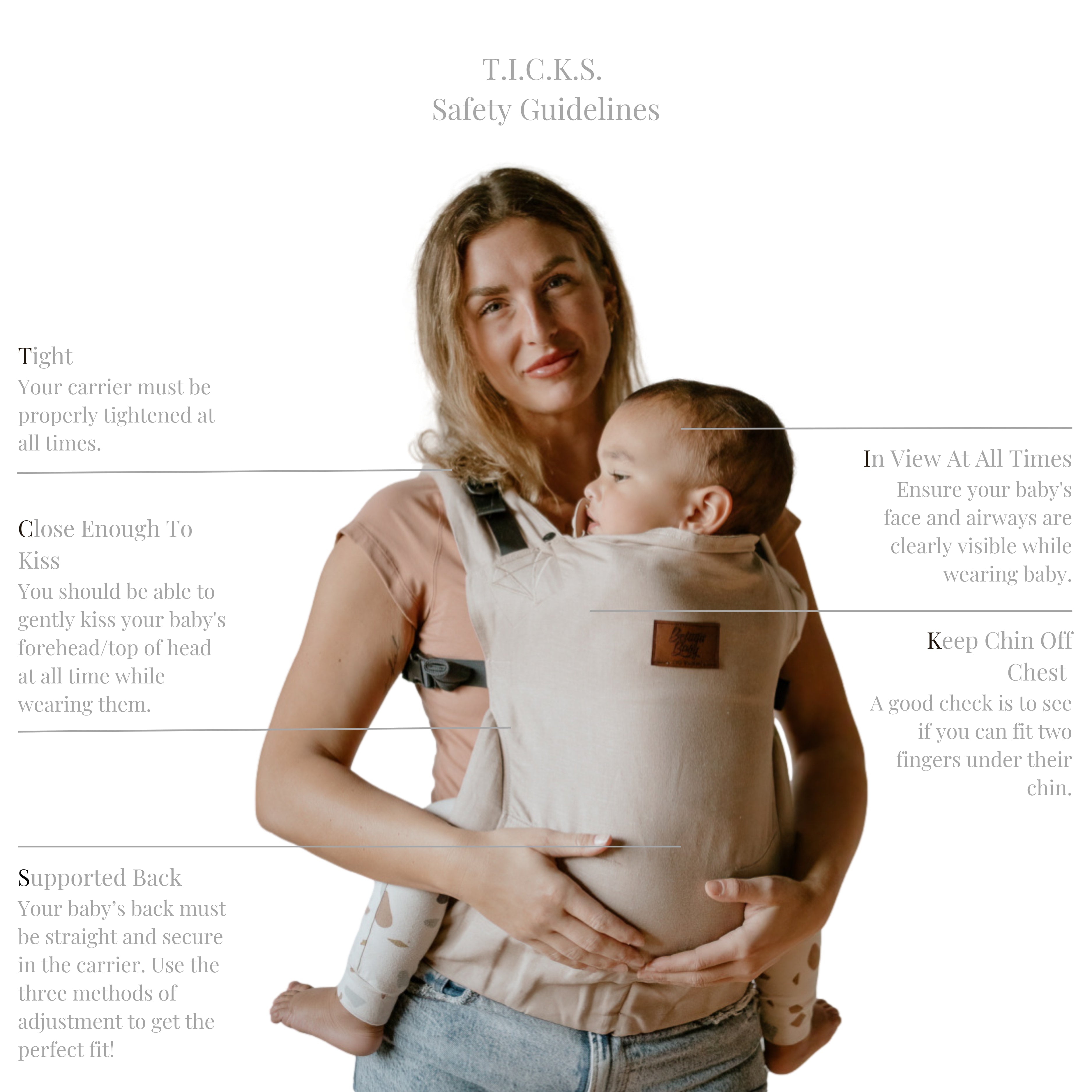 How to tighten the straps on your baby buckle carrier 
