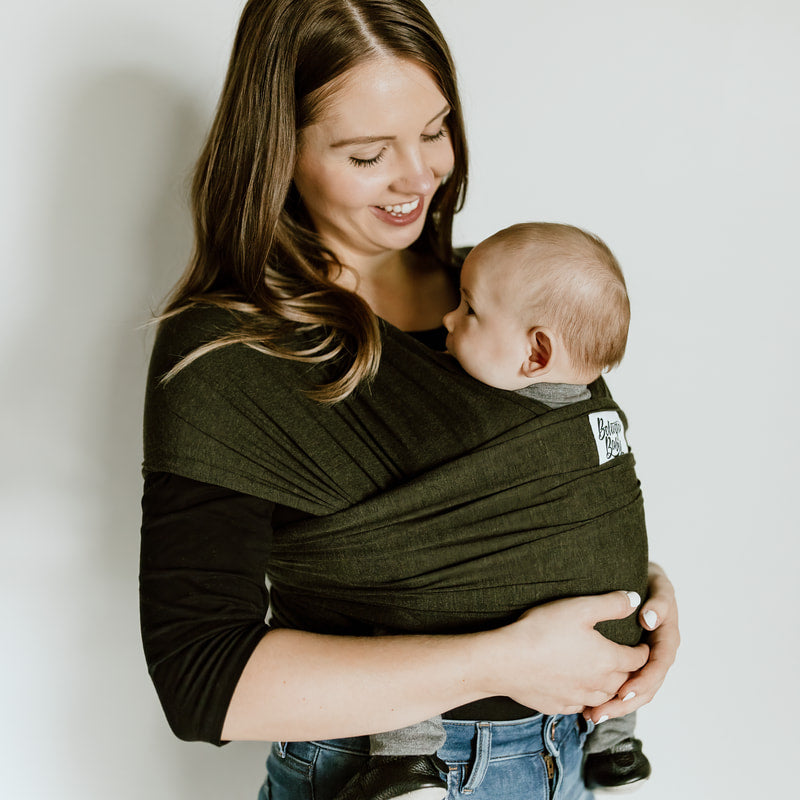 The Jessica Beluga Baby Wrap Green Bamboo Baby Carrier Beluga Baby