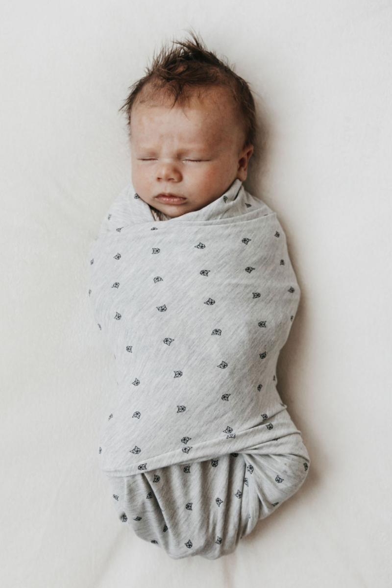 Grey Kitties Perfect Bamboo Swaddle