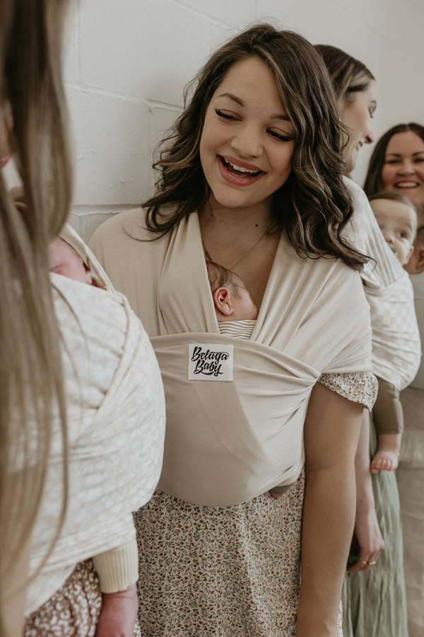 The Kayla Beluga Baby Wrap Checkers Bamboo Baby Carrier Beluga Baby