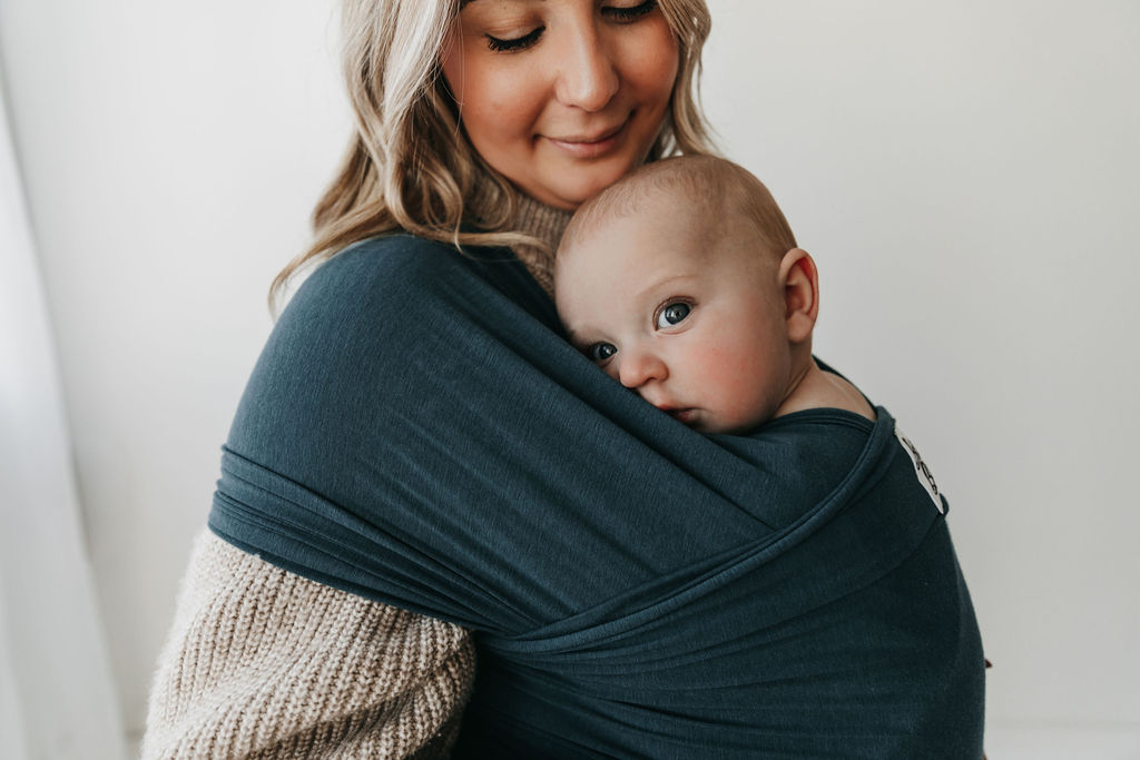 Blue celery baby wrap sales