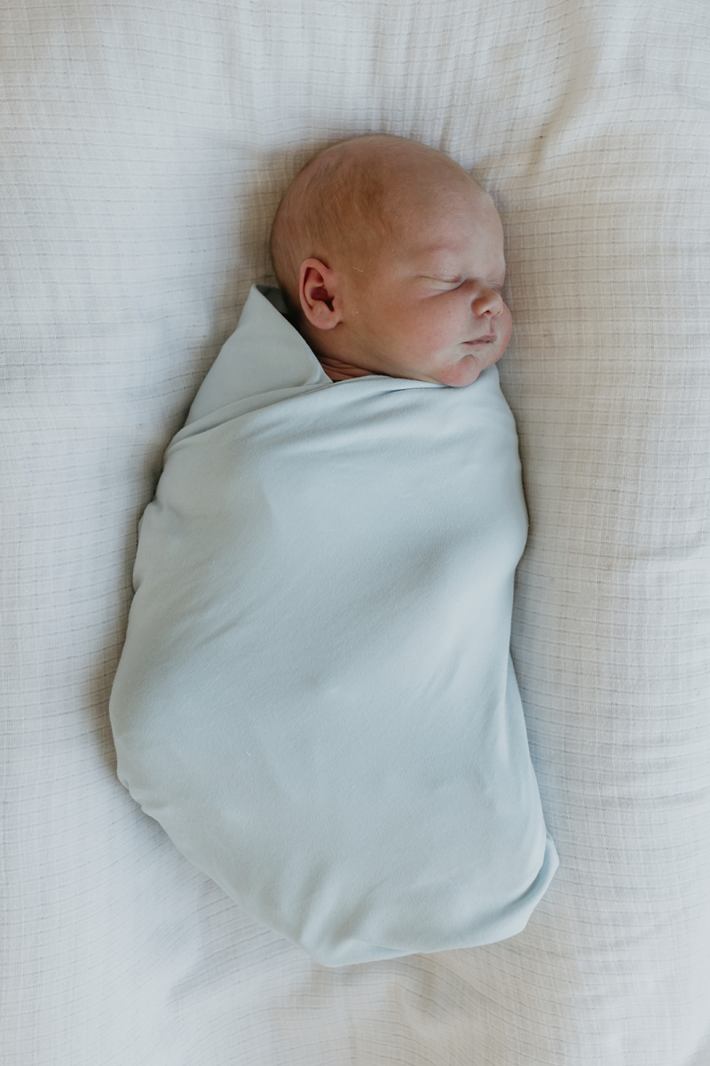 Sky Blue Perfect Bamboo Swaddle