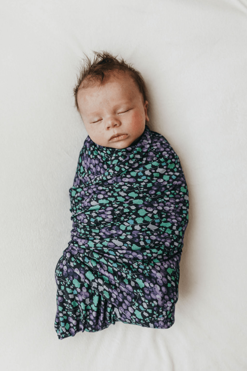 Berries Floral Perfect Bamboo Swaddle - Beluga Baby Carriers