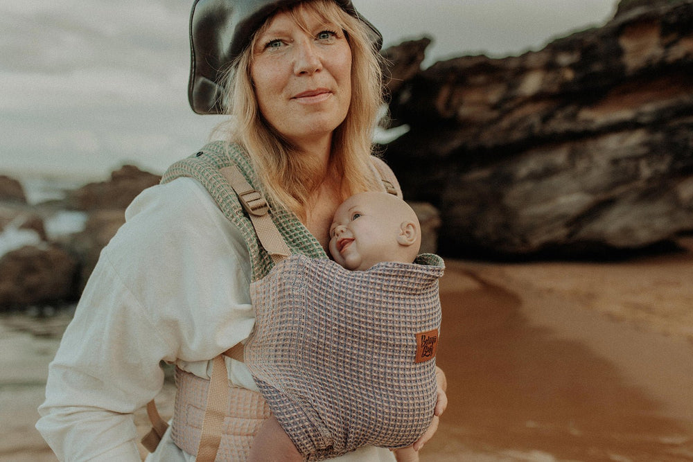 Lena Ombre Waffle Cove Baby Carrier - Beluga Baby Carriers