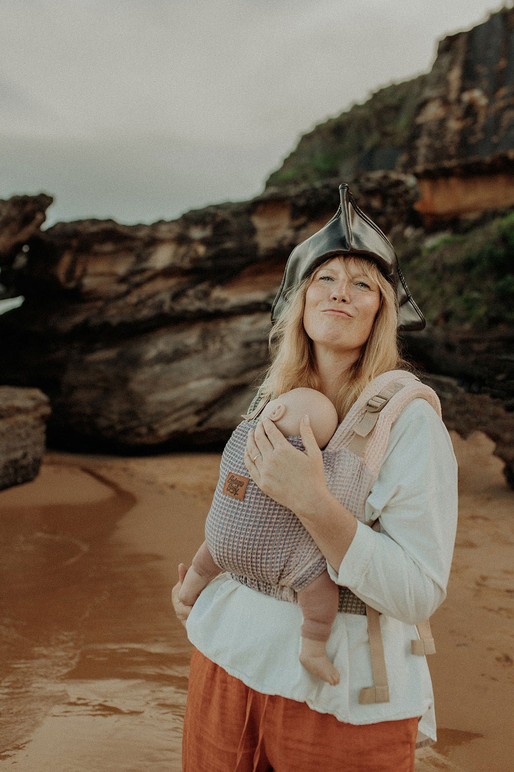 Lena Ombre Waffle Cove Baby Carrier - Beluga Baby Carriers