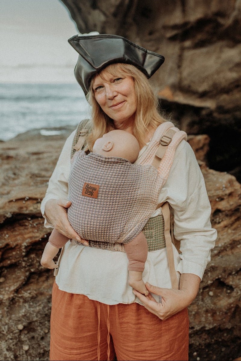 Lena Ombre Waffle Cove Baby Carrier - Beluga Baby Carriers