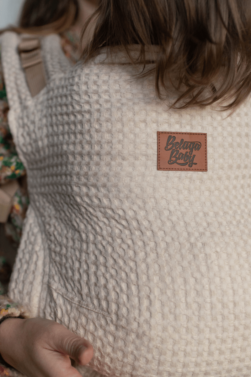 Preorder Beige Waffle Cove - Loveheld Collab - Beluga Baby Carriers