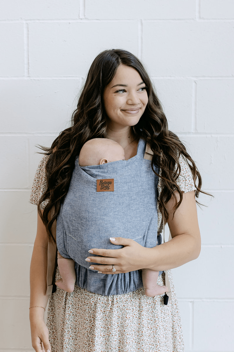 Preorder Denim - Cove Baby Carrier - Beluga Baby Carriers
