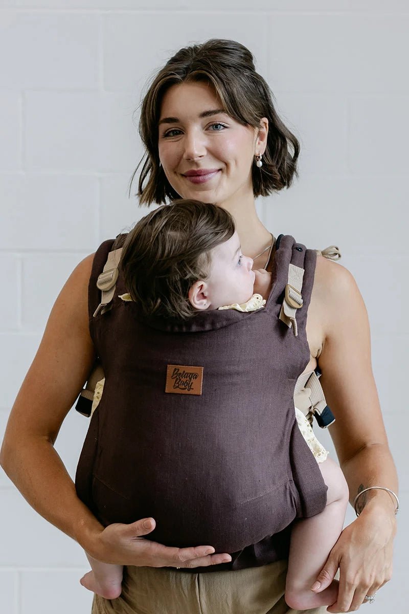 Preorder Mocha - Cove Baby Carrier - Beluga Baby Carriers