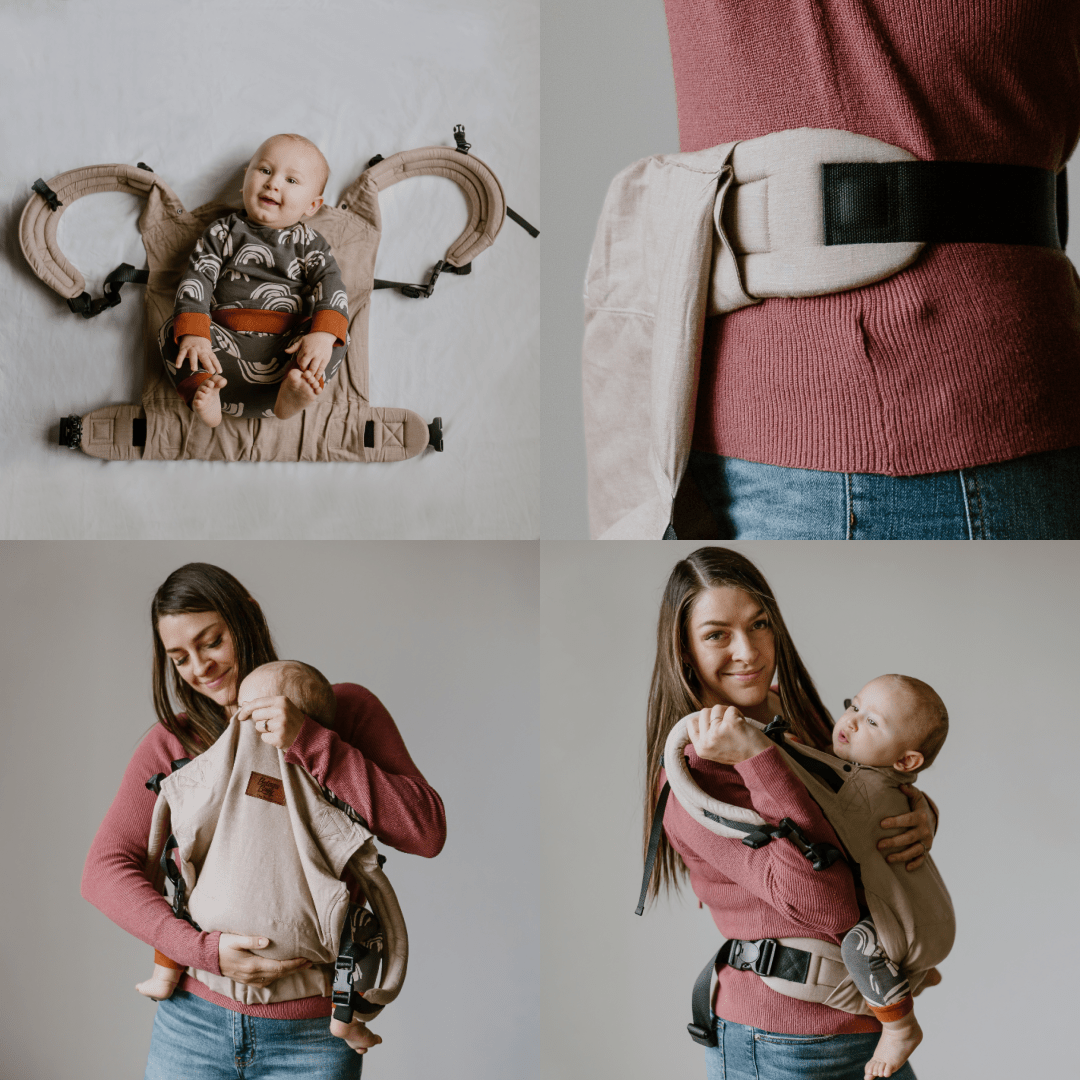 The Beluga Buckle V1 - Grey (Ready To Ship) - Beluga Baby Carriers