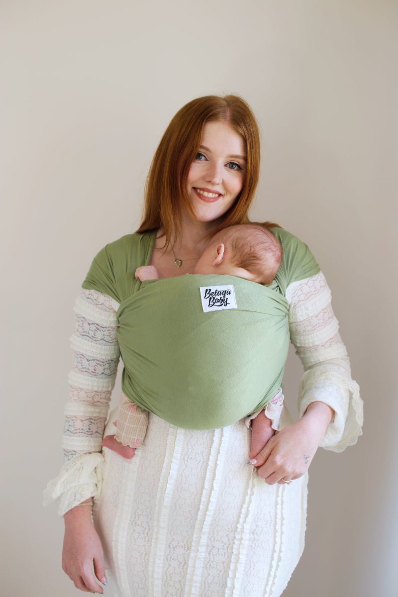 The Matcha Beluga Wrap - Tea Green - Beluga Baby Carriers