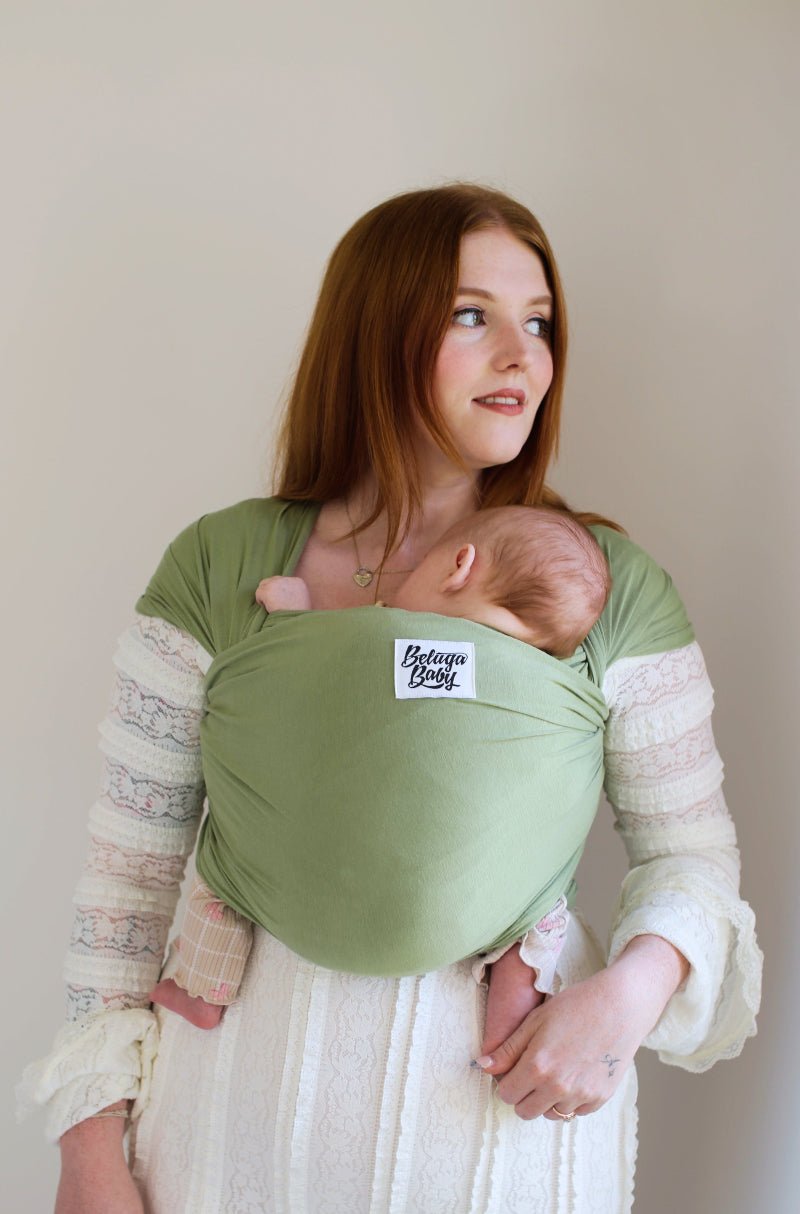 The Matcha Beluga Wrap - Tea Green - Beluga Baby Carriers