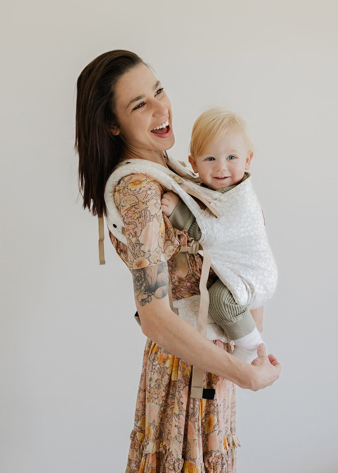 Wildling - Floral Cove Baby Carrier - Beluga Baby Carriers