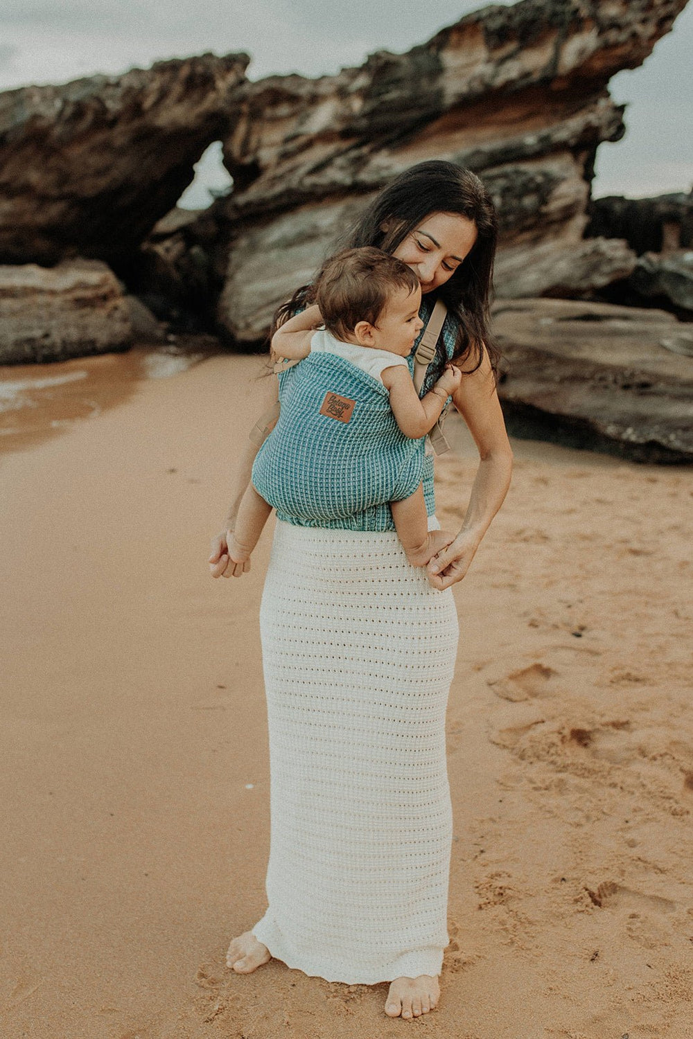 Zuri Waffle Cove Baby Carrier - Beluga Baby Carriers