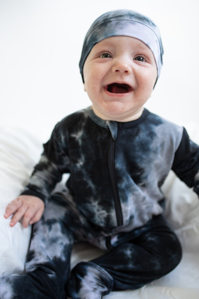 Joni Zippered Romper - Tie Dye