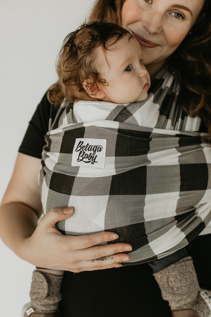 Plaid baby wrap sales