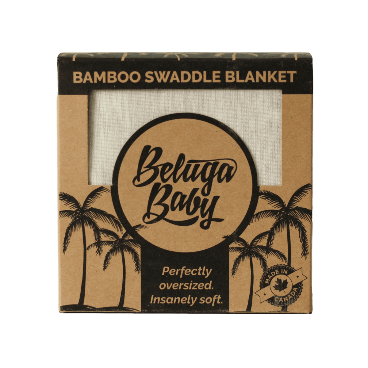 Rachel Light Grey Perfect Bamboo Swaddle - Beluga Baby Store