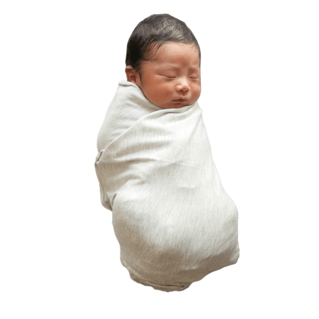 Rachel Light Grey Perfect Bamboo Swaddle - Beluga Baby Store