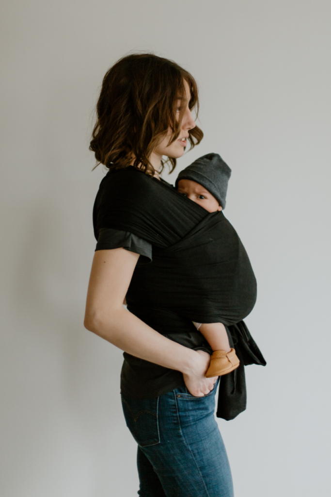 The Sawyer Beluga Baby Wrap Black Bamboo Baby Carrier Beluga Baby Store