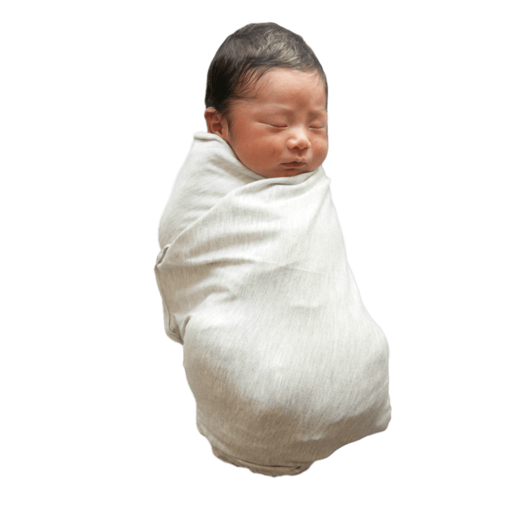 Rachel Light Grey Perfect Bamboo Swaddle - Beluga Baby Carriers