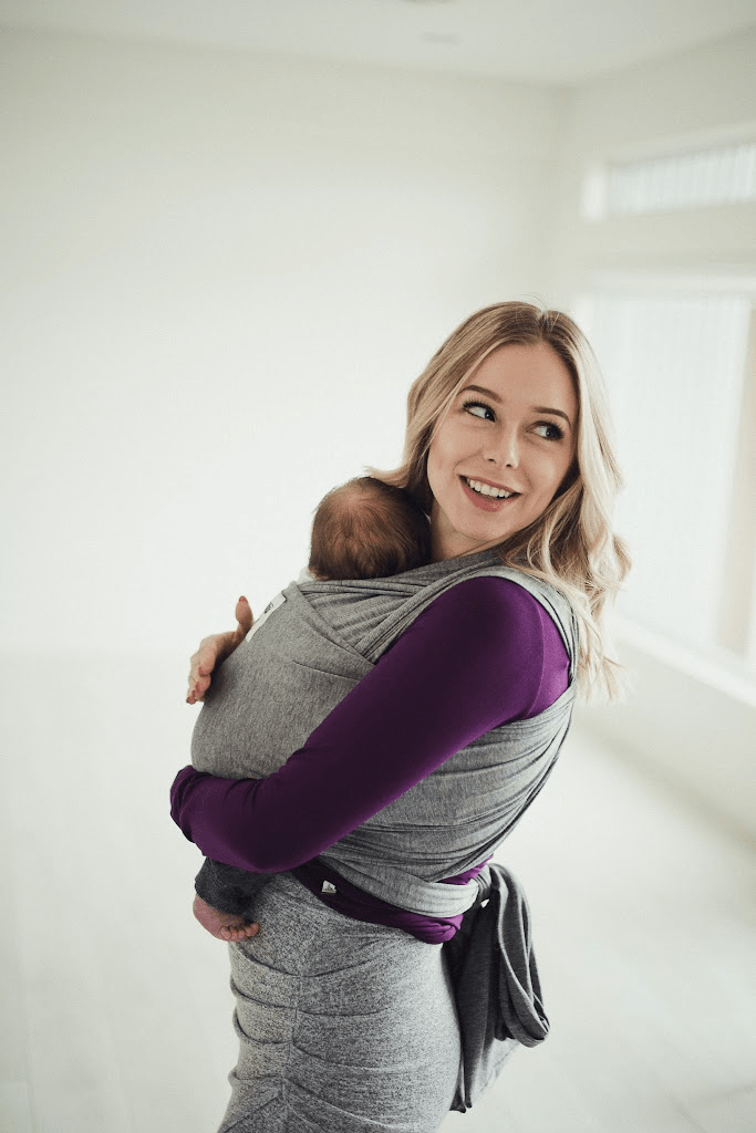 The McKenzie Beluga Wrap - Grey Heather - Beluga Baby Carriers