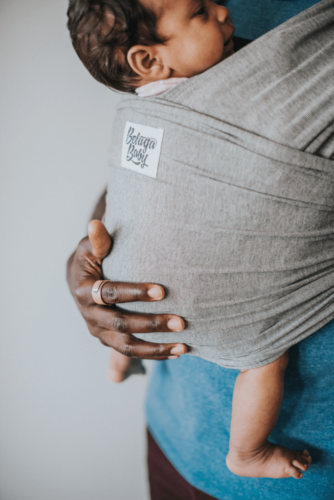 The McKenzie Beluga Wrap - Grey Heather - Beluga Baby Carriers