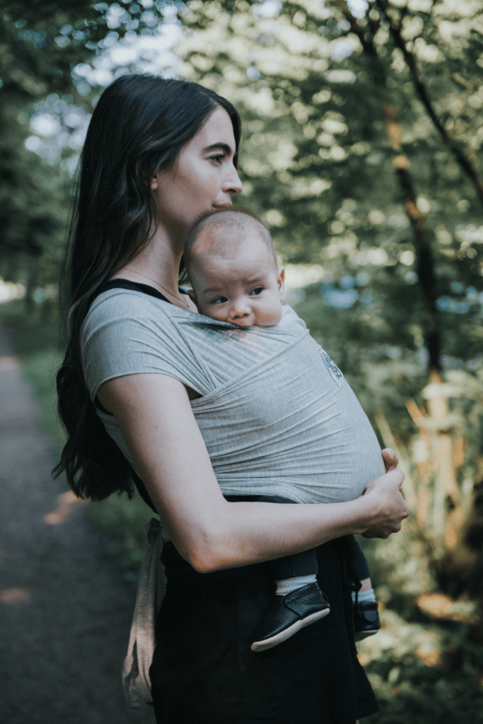 The Rachel Beluga Wrap - Light Grey Heather - Beluga Baby Carriers