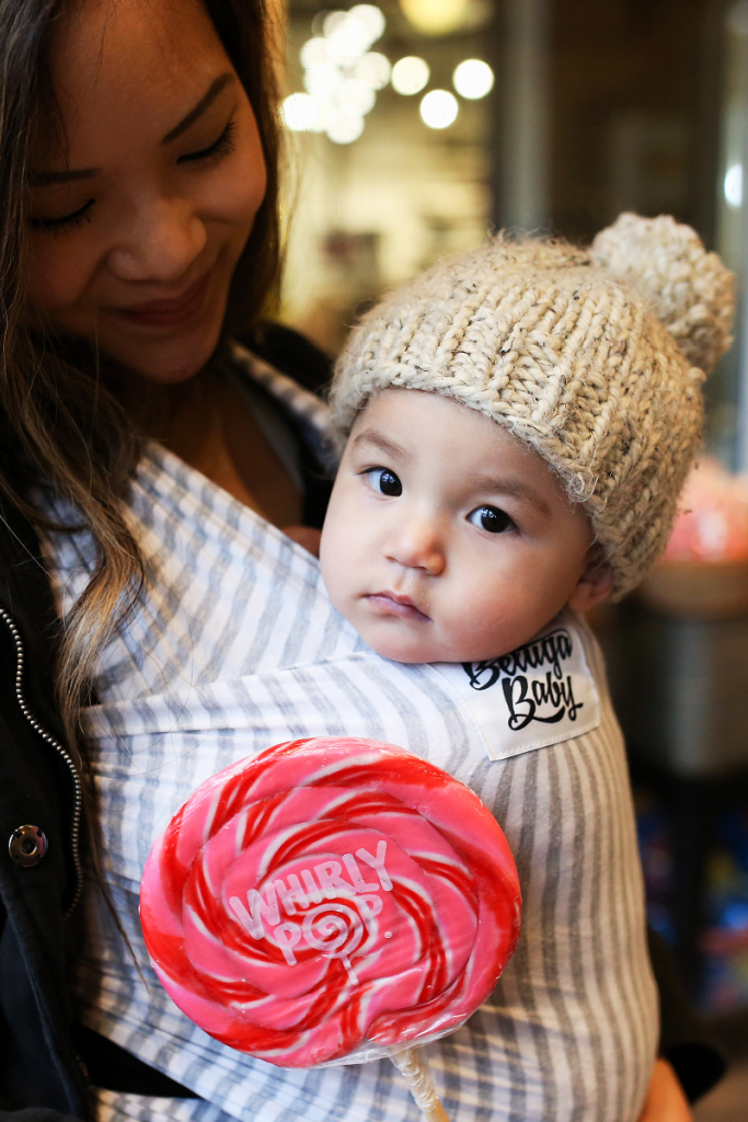 The Shannon Beluga Wrap - Light Grey Stripe - Beluga Baby Carriers