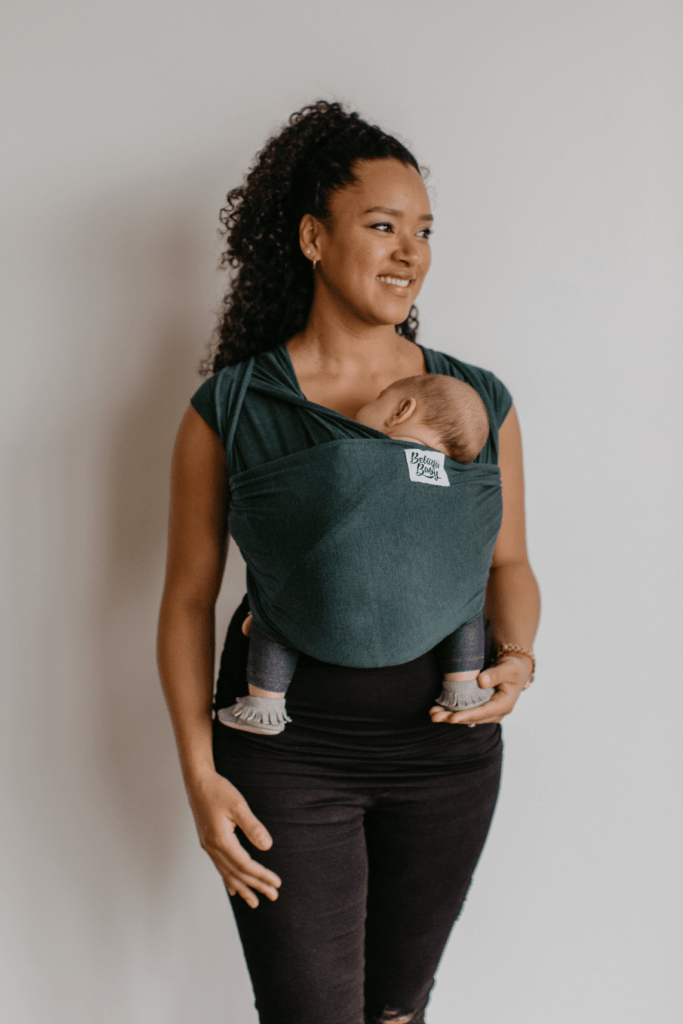 The Spruce Beluga Wrap - Heather Teal - Beluga Baby Carriers